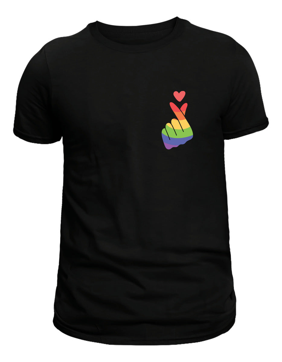Playera Mujer Corazón Koreano Lgbt Orgullo 100% Algodón