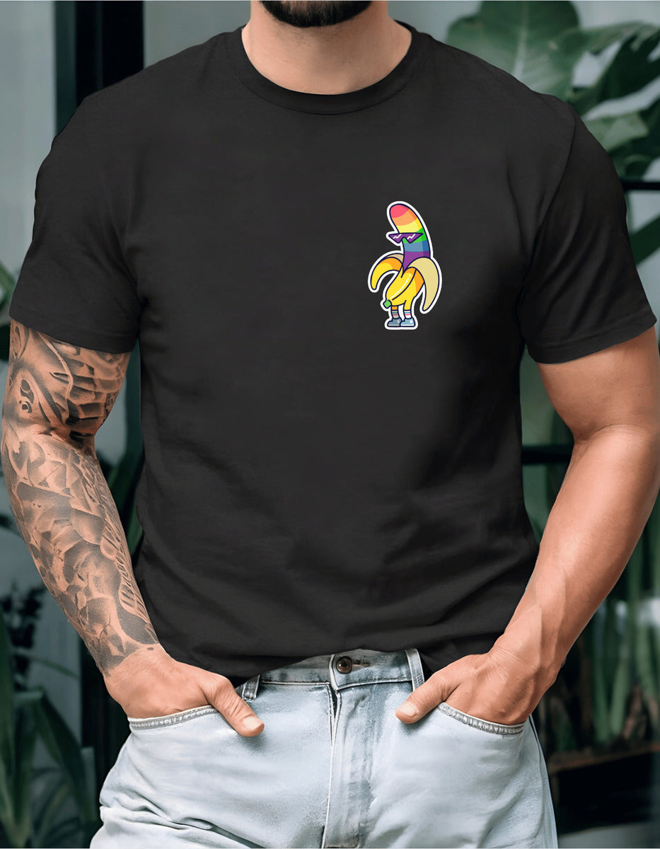 Playera Hombre Cómoda Pride Lgbt Banana 100% Algodón