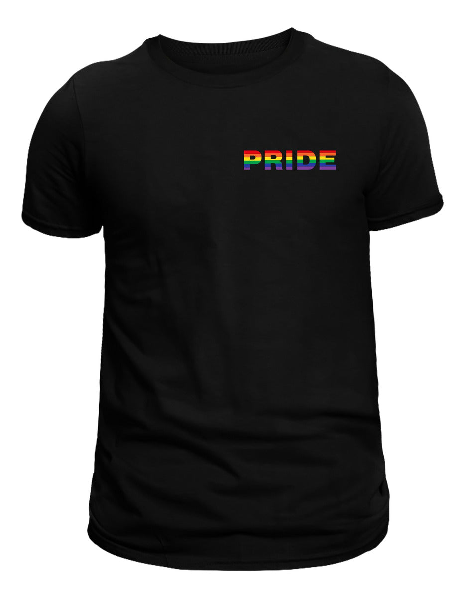 Playera Negra Lgbt Pride Orgullo Gay Rainbow Pride Hombre