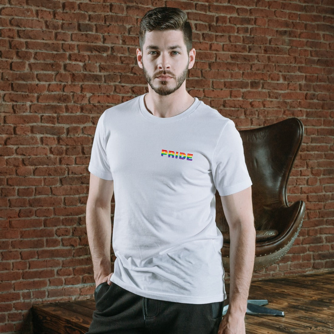 Playera Negra Lgbt Pride Orgullo Gay Rainbow Pride Hombre