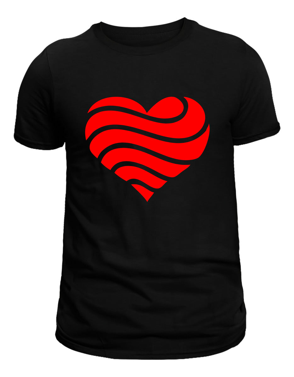 Playera Mujer – Corazón Ondulado | Diseño Artístico de Amor | Minimalismo Urbano