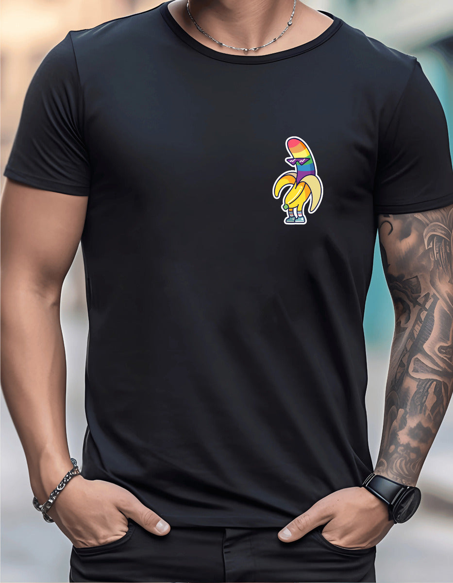 Playera Hombre Cómoda Pride Lgbt Banana 100% Algodón