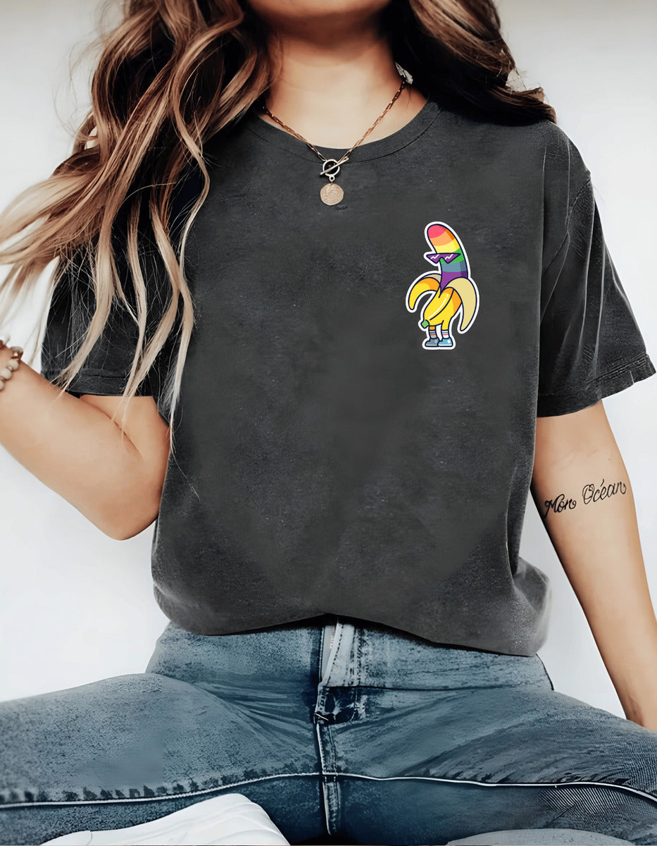 Playera Mujer Cómoda Pride Lgbt Banana 100% Algodón